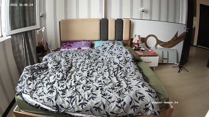Bedroom camera at Andreza reallifecam apartment at Voyeur House