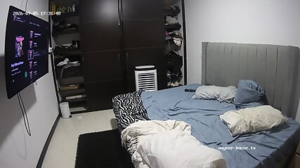 Bedroom camera at Milo Crystal reallifecam apartment at Voyeur H-01