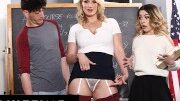 PAWG Teacher Makes Naughty Students EAT HER PUSSY!
