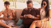 Shameless stepmother fucks her stepson while her husband goes out to take a call