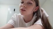 Stepsister made breakfast and got a mouthful of cum.Deluxe_Bitch