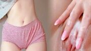 petite teen girl sports warm-up, panties got wet. MEGA FLOWING PUSSY JUICE 💦