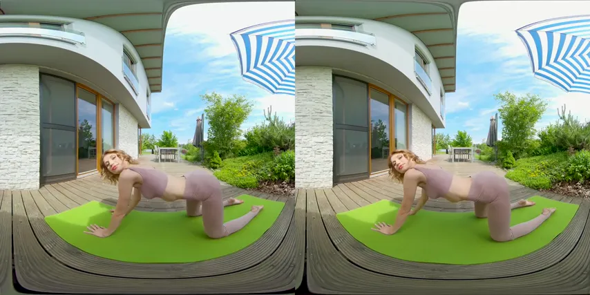 Stretching Limits: A MILF’s Indulgent Yoga Session in VR