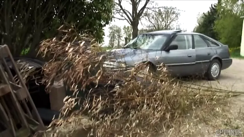 Car Trouble: Mature Couple and a Young Lover Turn the Outdoors into Their Playground