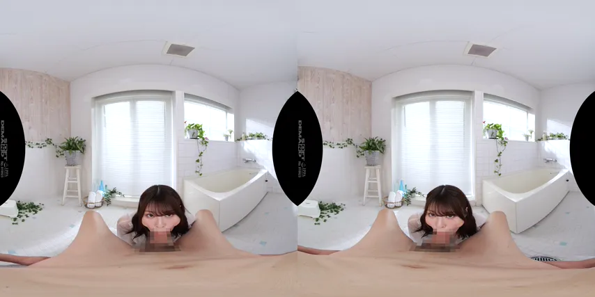 Intimate Escape: Japanese Brunette Dives Deep into a Solo VR Fantasy