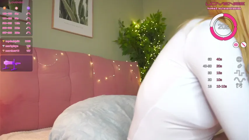Teasing Temptation: Shy Blue-Eyed Camgirl Succumbs to Naughty Viewer Demands