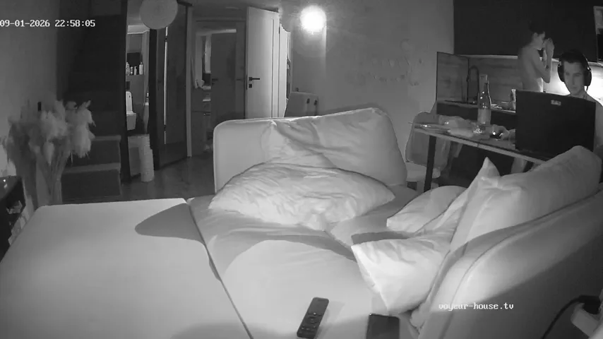 Late Night Secrets: Swera Jaxon Caught in Her Own Living Room