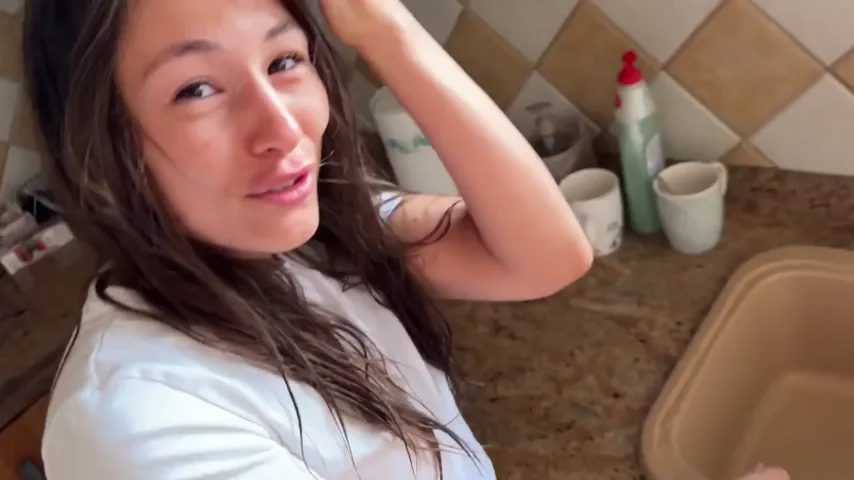 Kitchen Heat: Amateur Babe Takes a Wild Ride in POV