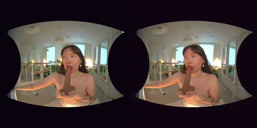 Virtual Temptation: Brunette Teen Delivers a Mind-Blowing VR Experience