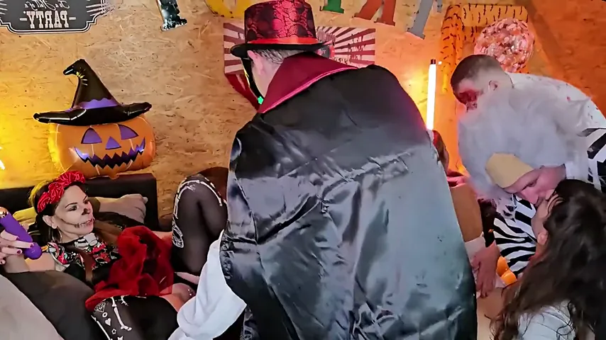 Screams in the Shadows: Halloween’s Wildest Blowjob Blowout Continues