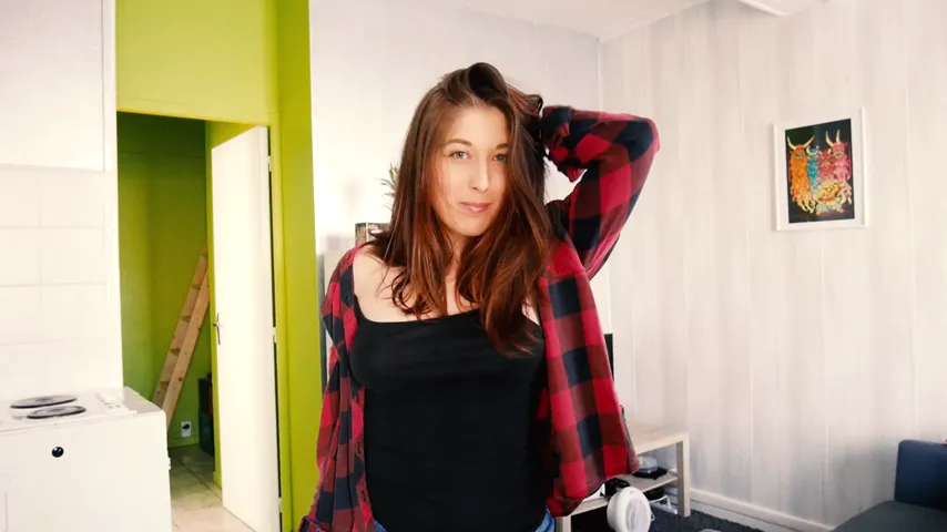 Caught in the Act: Tinder Date Turns into a Fetish Fantasy with Pantyhose and a POV Footjob