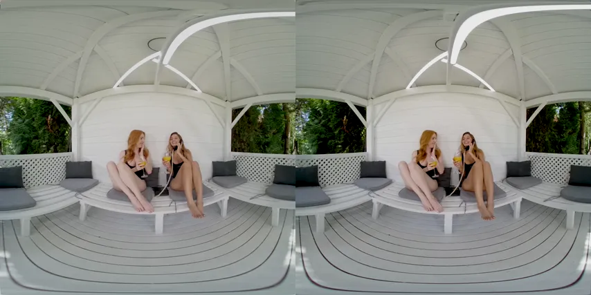 Virtual Temptation: Agatha & Scarlett Push the Limits in a Big Tits Fantasy