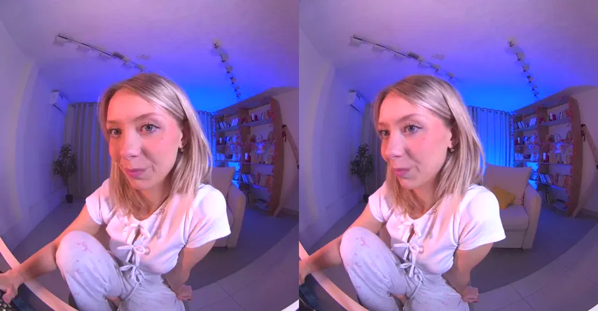 VR Tease: Blond Beauty Takes Control in a 360° Fantasy Strip