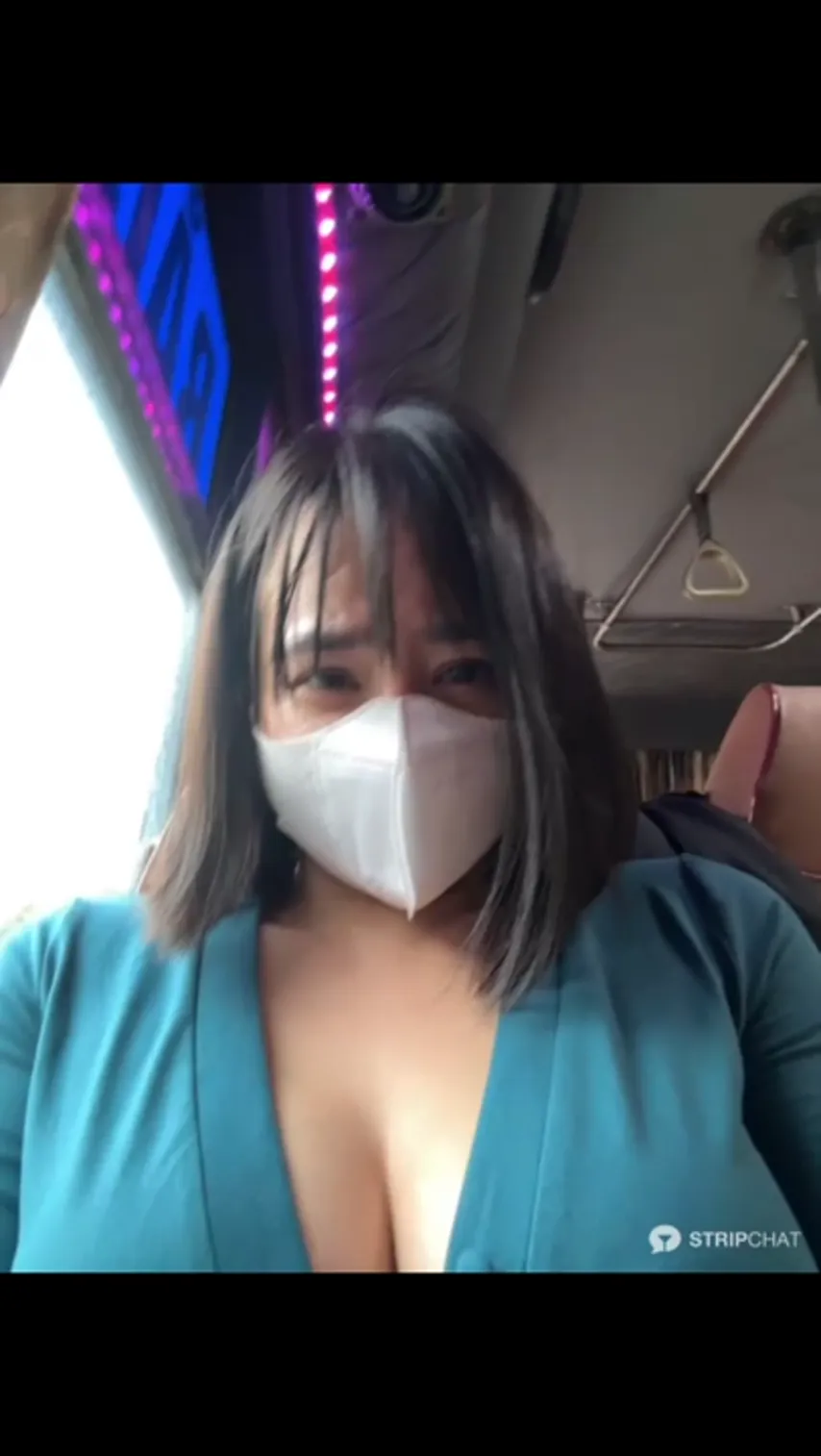 Public Playground: Horny MILF Teases and Squirts on the Bus
