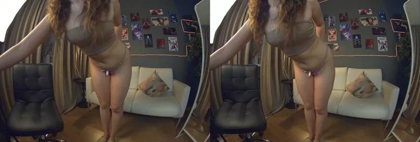 Virtual Glow: Llina Strips in a Digital Dreamscape
