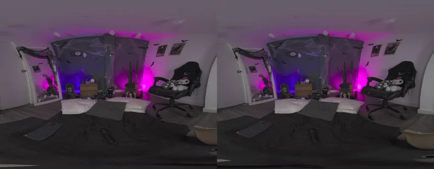 Mystical Temptation: Raven Witch Captivating in Virtual Reality