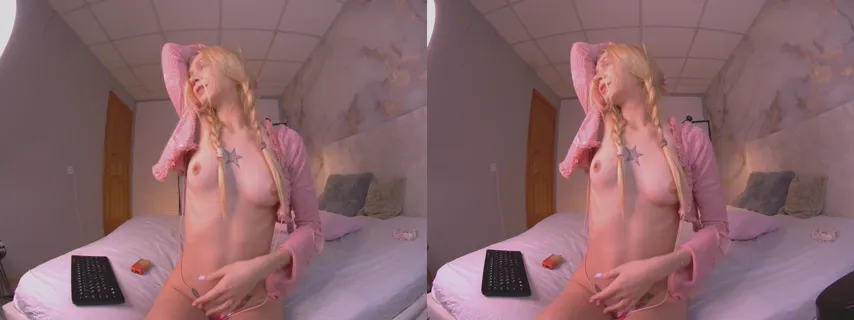 Virtual Temptation: Serenacrystall Strips Down in a VR Wonderland