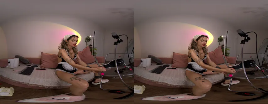 Virtual Temptation: Myloulaby Strips Down in an Intimate VR Experience