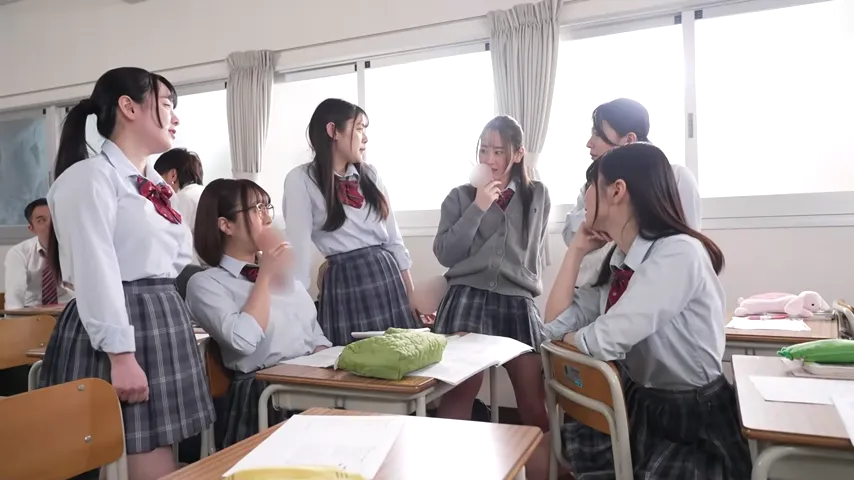 Underwater Explorer: Japanese Brunettes Dive Into a Group Adventure