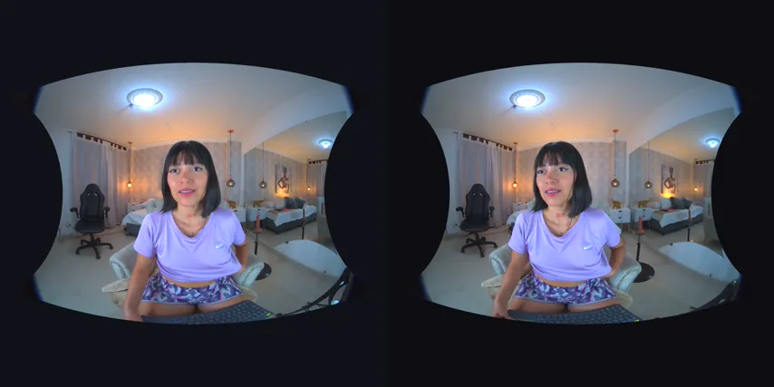 Dive Deeper: 180-Degree VR Experience with a Brunette and Her Favorite Toys