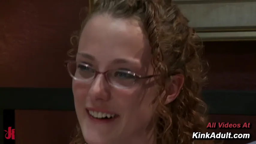 Redhead in Glasses: A Machine-Powered Orgy on Bed and Floor