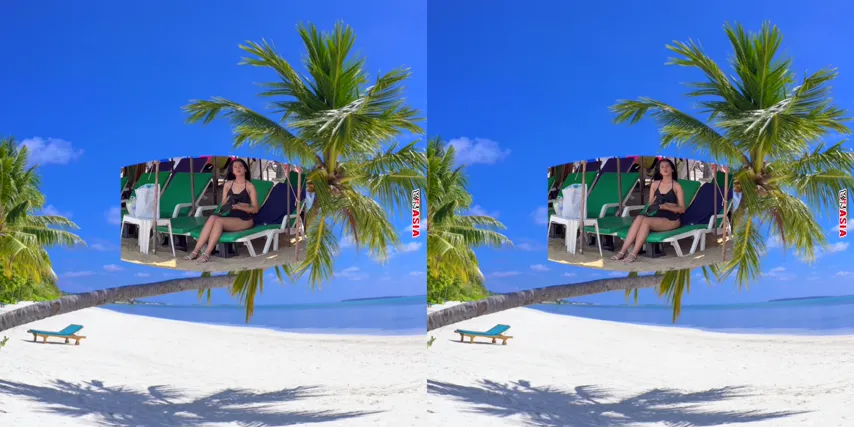 Sun-Kissed Temptation: Asian Beach Model Ready for More Than Just Posing