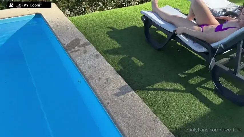 Lilah’s Poolside Pleasure: A Creampie to Remember