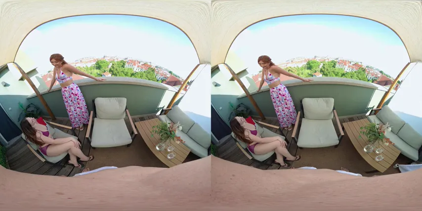 Redhead Ruckus: Unfiltered POV Blowjob with Two Wild Girls
