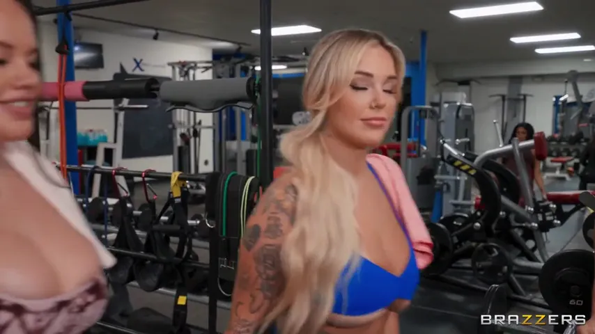 Sweat Drips and Bodies Collide: Kali Roses, Madalina Moon, and Mike Ox Ignite Intense Gym Orgy
