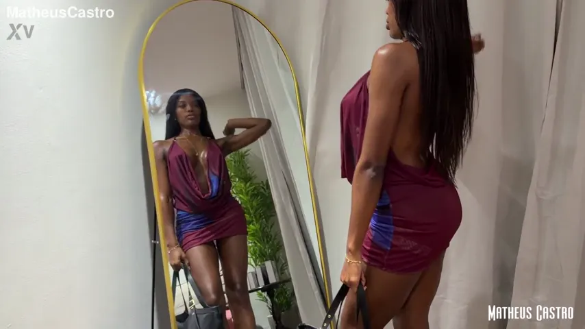 Exploring Boundaries: Beautiful Brunette Takes the Unexpected