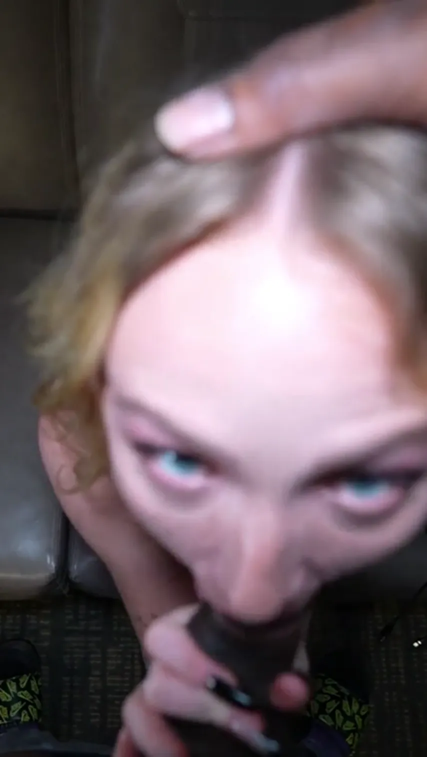 Blue-Eyed Temptress: Amateur Blonde Takes on BBC in Wild Webcam Session