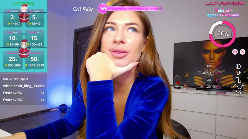 Velvet Temptations: Webcam Model’s Seductive Solo in a Lush Bedroom