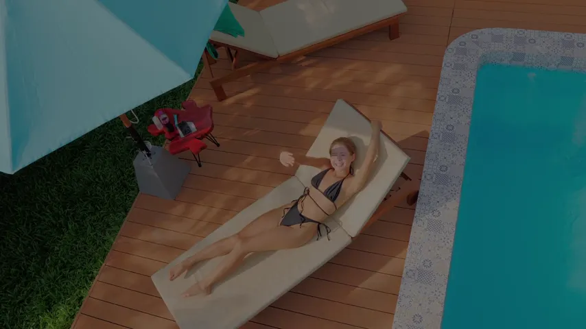Poolside Taboo: Stepbrother Delivers Wild Outdoor Anal Show