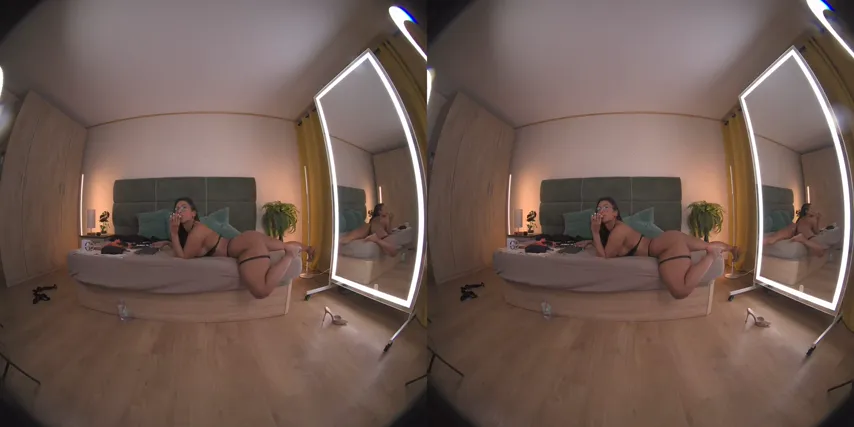 Virtual Temptation: Gabyrios Strips Down in a VR Fantasy